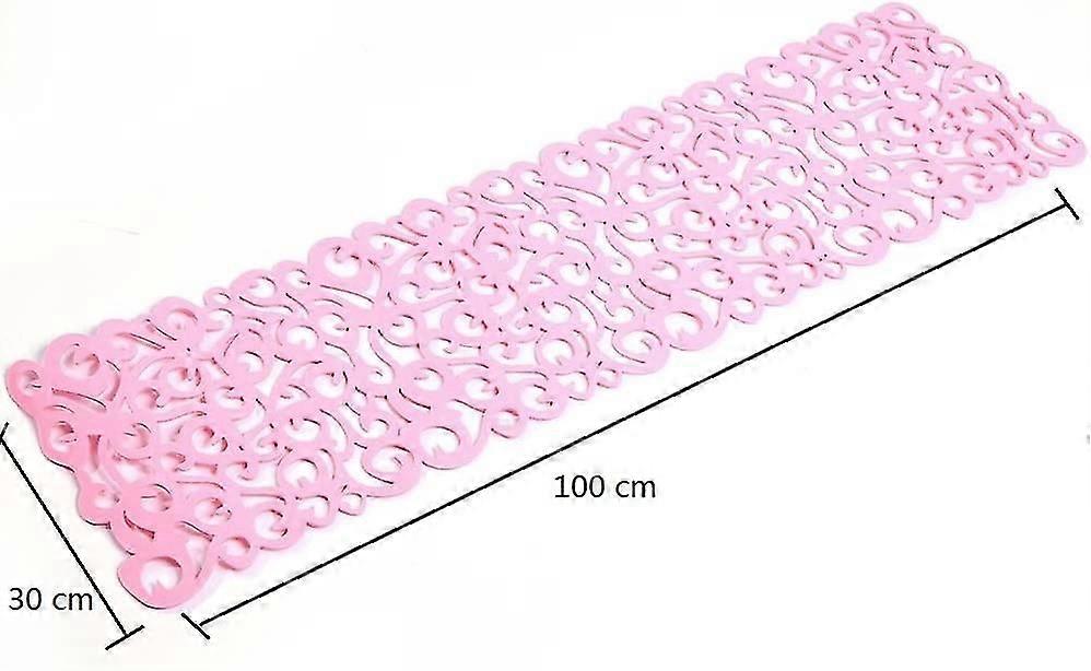 Chemin de table lavable 100 x 30 cm rose
