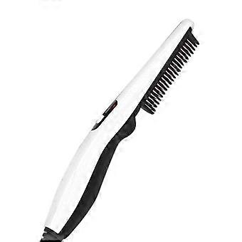 2 in 1 Negative Ion Hair Straightening Brush for Beard and Hair, Anti-Frizz Comb