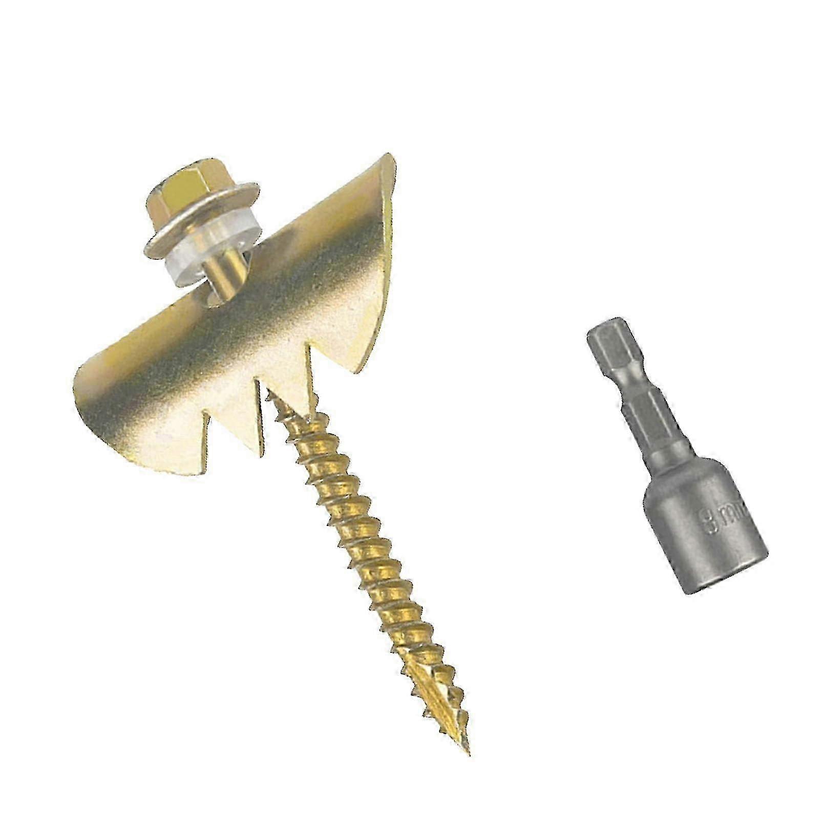 Galvanized Toothed Hex Fence Nails