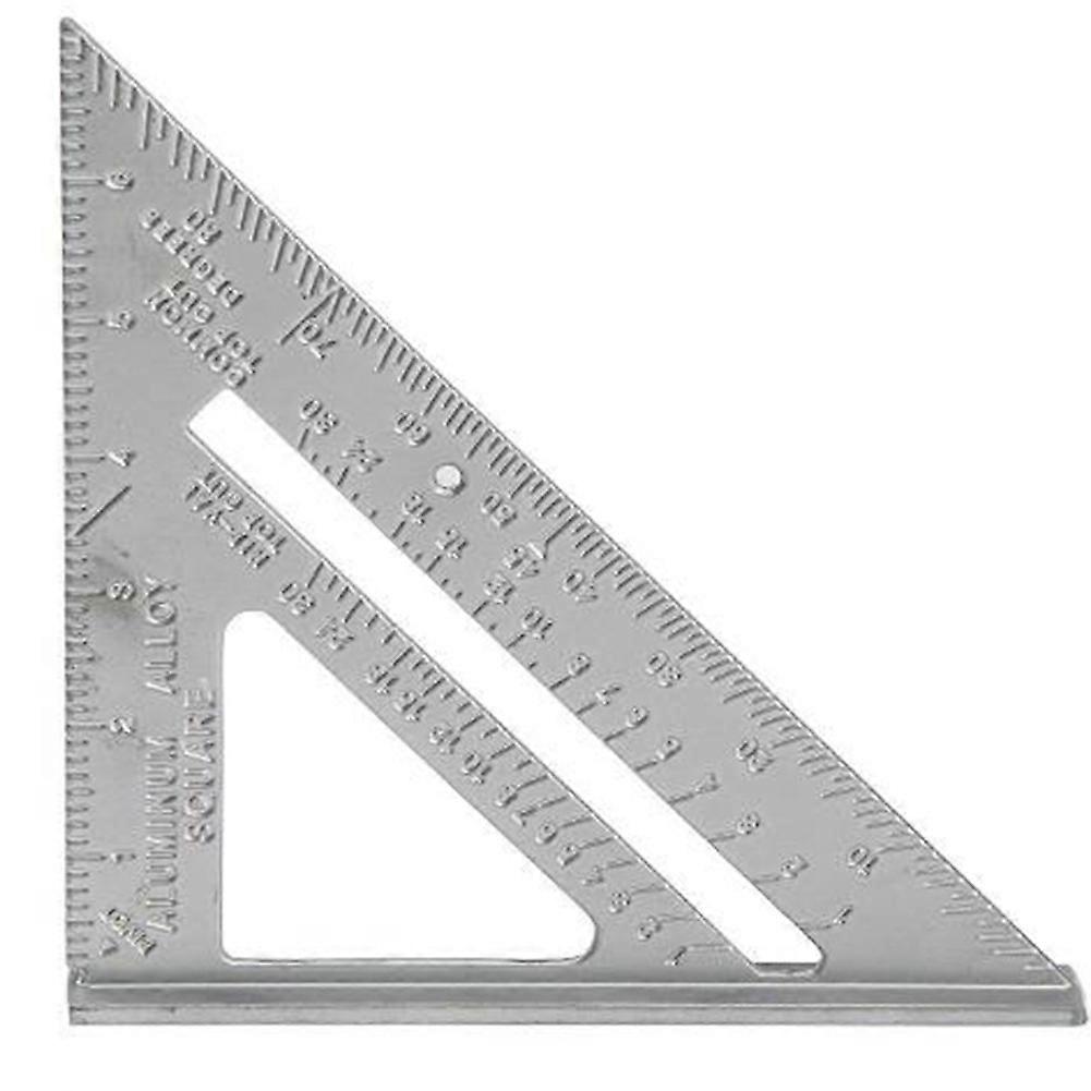 Triangle Layout Tool, Speed Layout Tool, Triangle Easy-Read Layout Tool, Triangle Ruler Triangle Angle Protractor (1pc, silver)