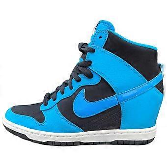 Nike Slip Resistant Abrasion Resistant High top Skateboard Shoes Women's Blue 644877-009
