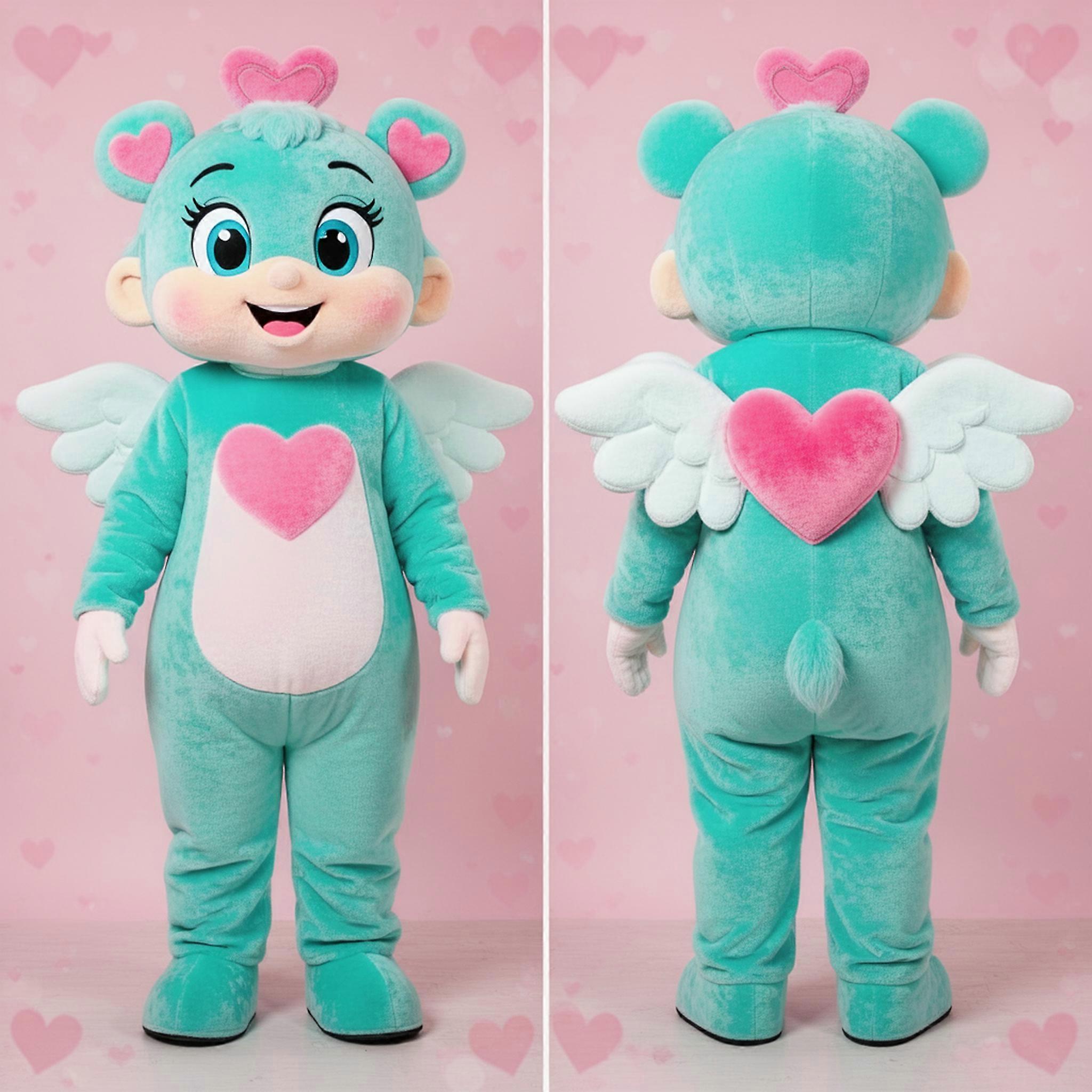 MASTICOT Turquoise Playful Cupid Mascot
