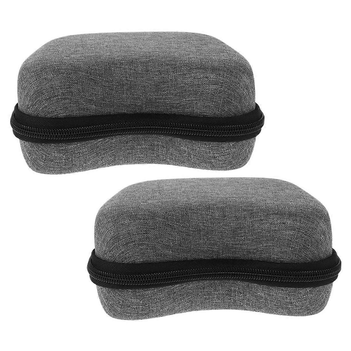 2Pcs Hard Shell Controller Carrying Case for Switch with MultiController Storage and Travel Protection