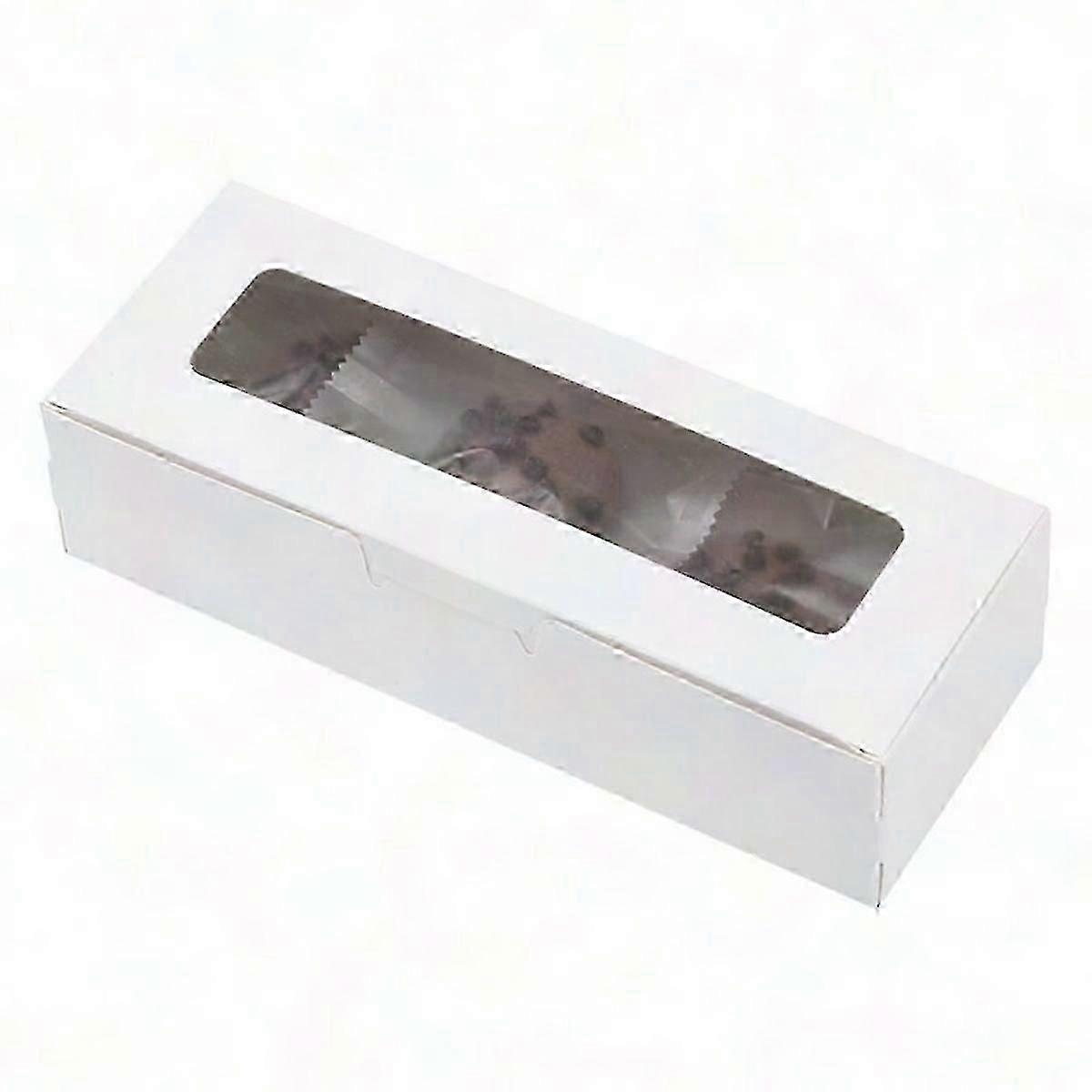 25Pcs Clear Window Macaron Boxes for Desserts, Cakes, Chocolates - Packaging Container Kit_HP