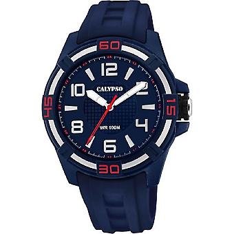 Calypso Straßenleben Quarz Analog Man Uhr mit K5760/2 Gummi Armband