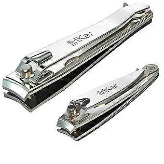 Ensemble de coupe-ongles, coupe-ongles de qualité supérieure en acier inoxydable pour les mains et les pieds avec lime à ongles, ensemble de coupe-ongles tranchants et faciles à utiliser pour hommes et femmes (Si