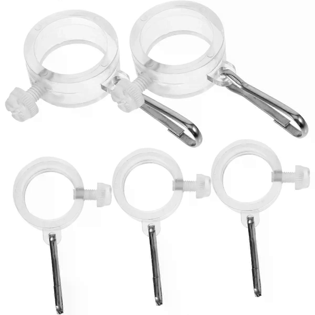 Practical Flag Pole Clips 5pcs PC Fasteners for Outdoor Events
