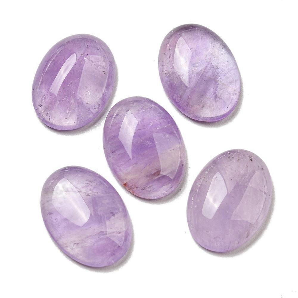 20pcs  Amethyst Cabochons Oval 18x13x5~5.5mm