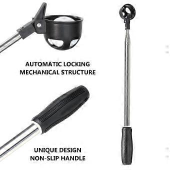 Golf Ball Retriever inoxidável telescópico Ball Retriever para água Golf Ball Pick Up Grabber acessórios presente para homens mulheres