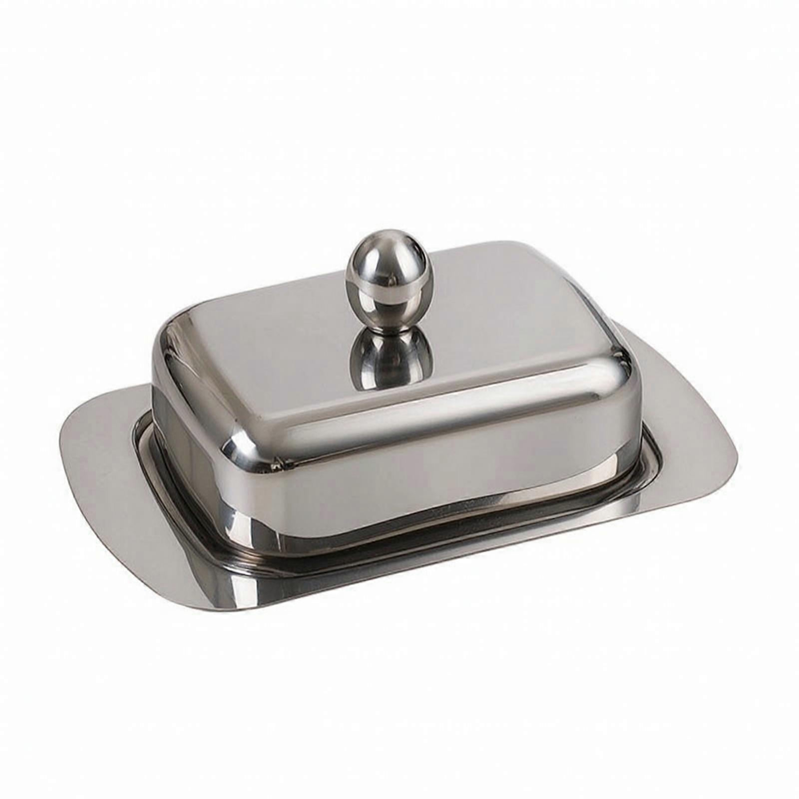 Covered Dish Compact Stainless Steel Dishware Dish for Dining Table, Kitchen