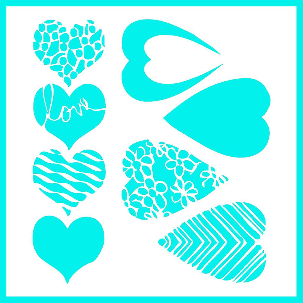 Cookie Stencils Cake Decorating Stencil Reusable Plastic Painting Templates