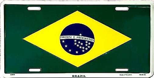 Brasilien flag nummerplade