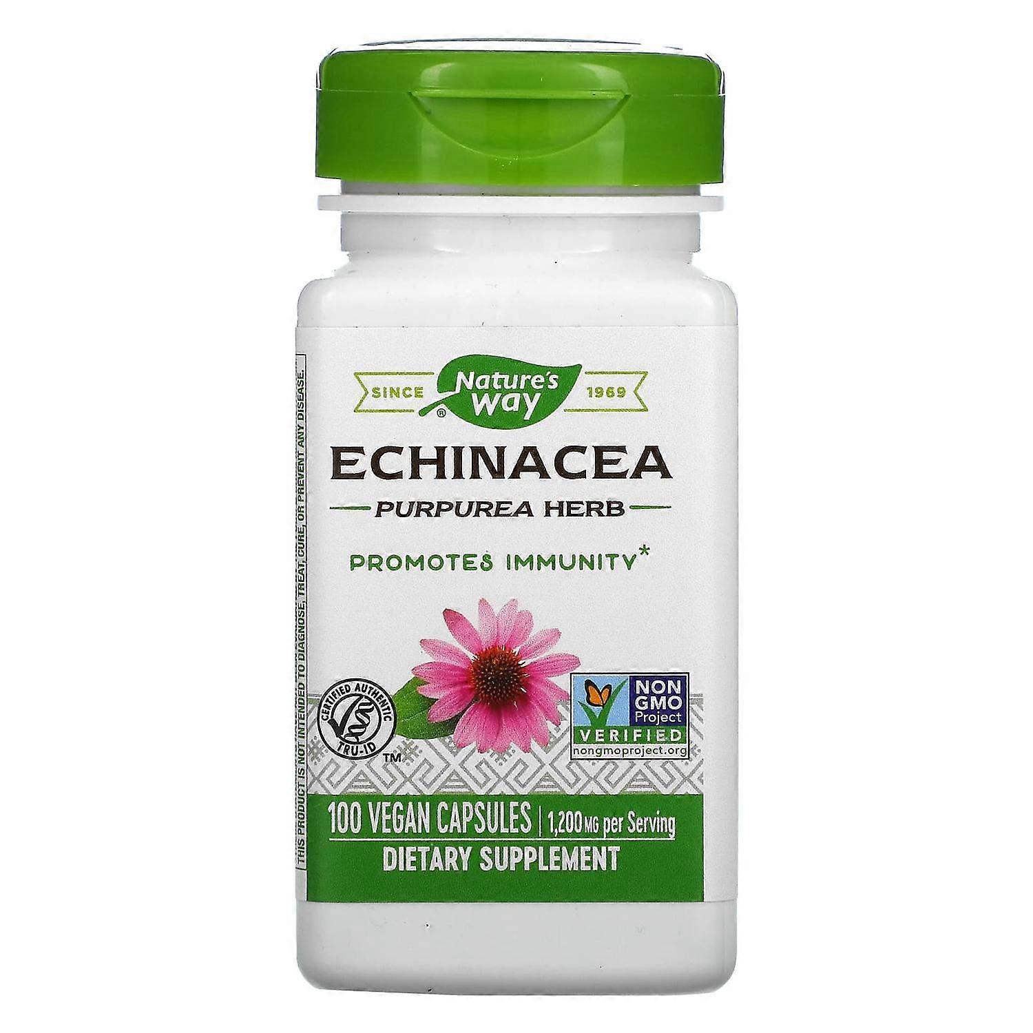 Complément Alimentaire Swanson Echinacea 400 Mg - 100 Gélules, Echinacea Purpurea, Neuf Sous Blister