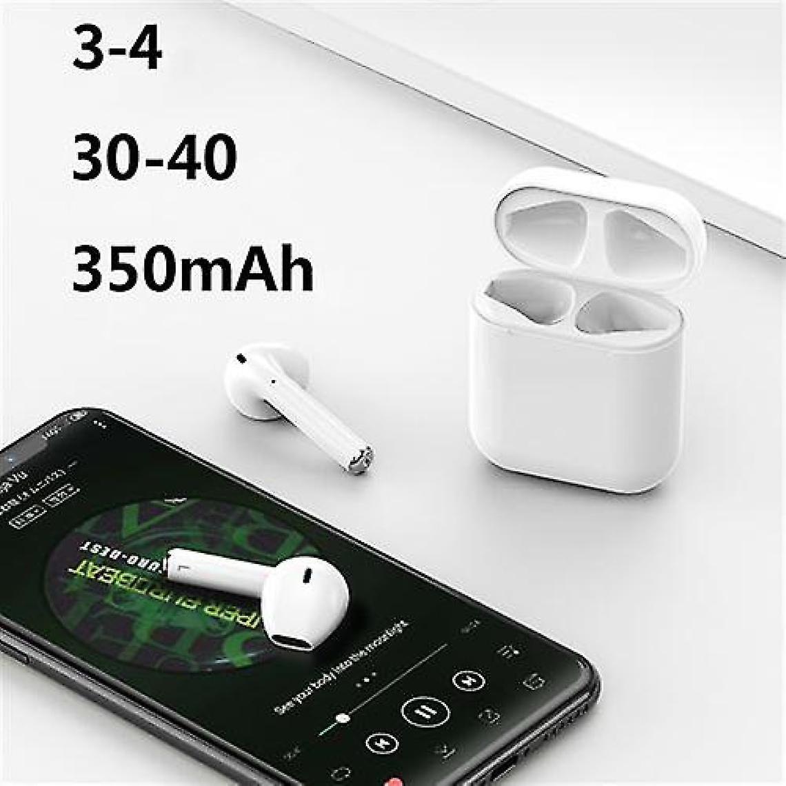 Bluetooth Headphones, Wireless Waterproof Tws - White