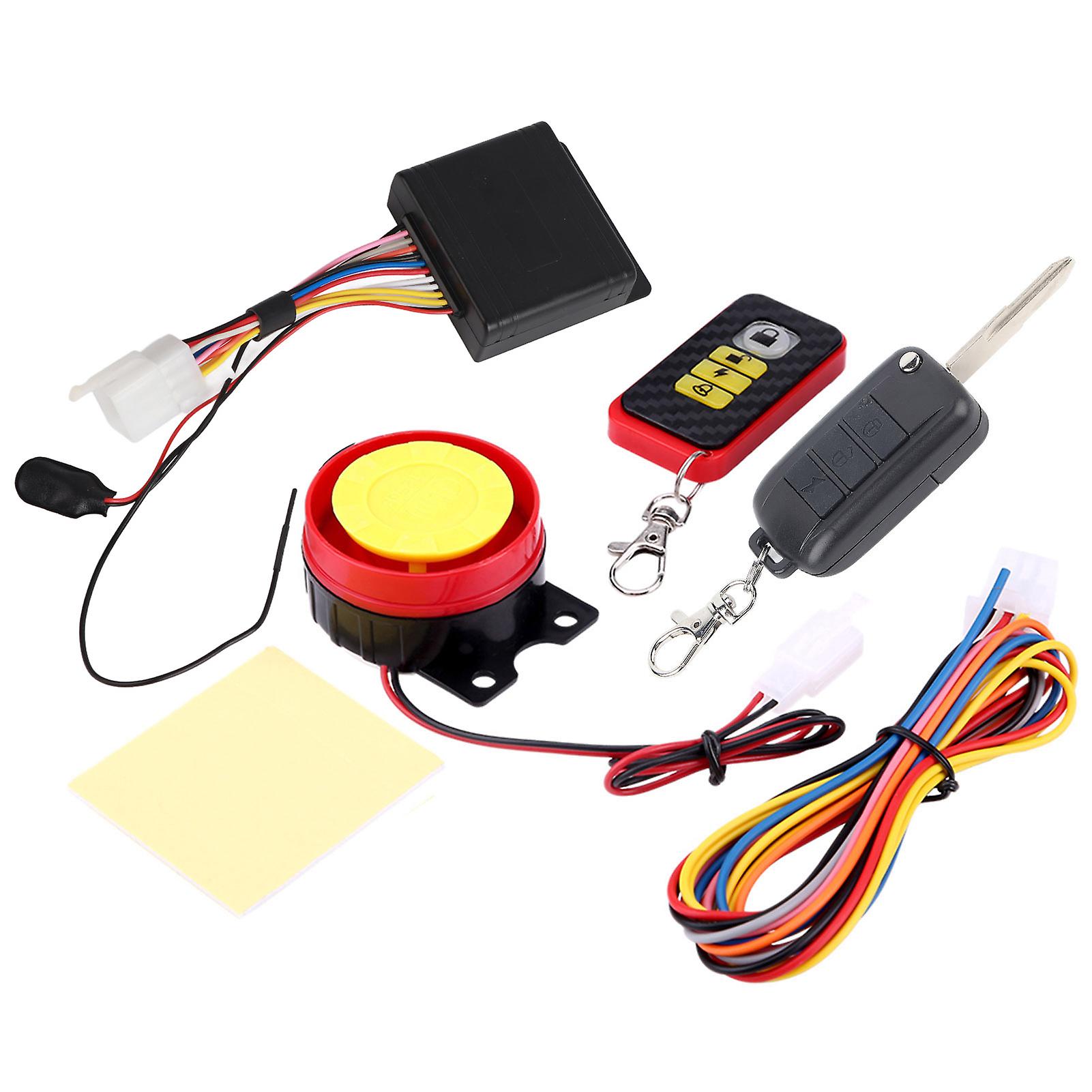 12V Motorcycle Anti Theft Security Alarm System Remote Control Universal