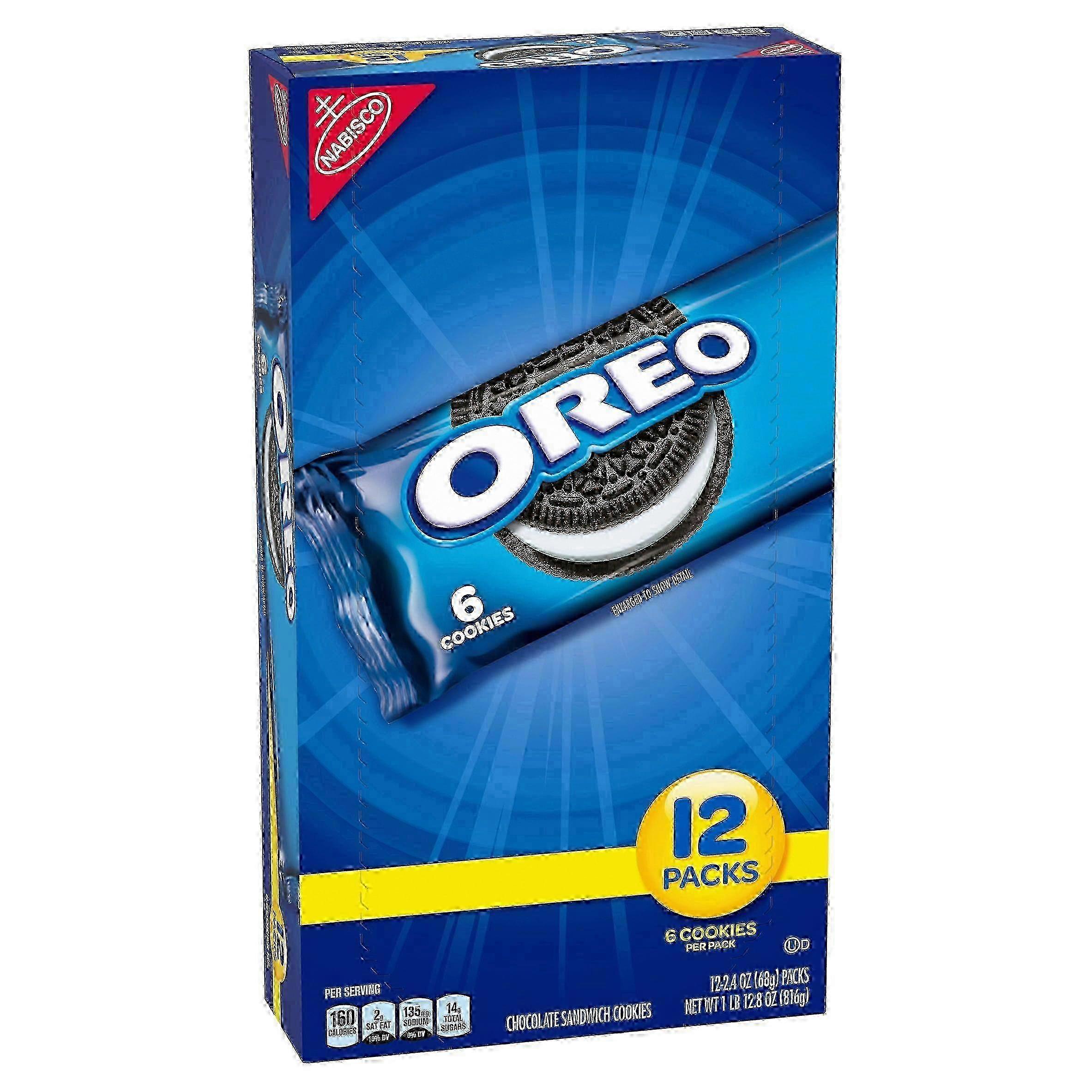 Oreo Chocolate Sandwich Cookie Pack, 12 Ea