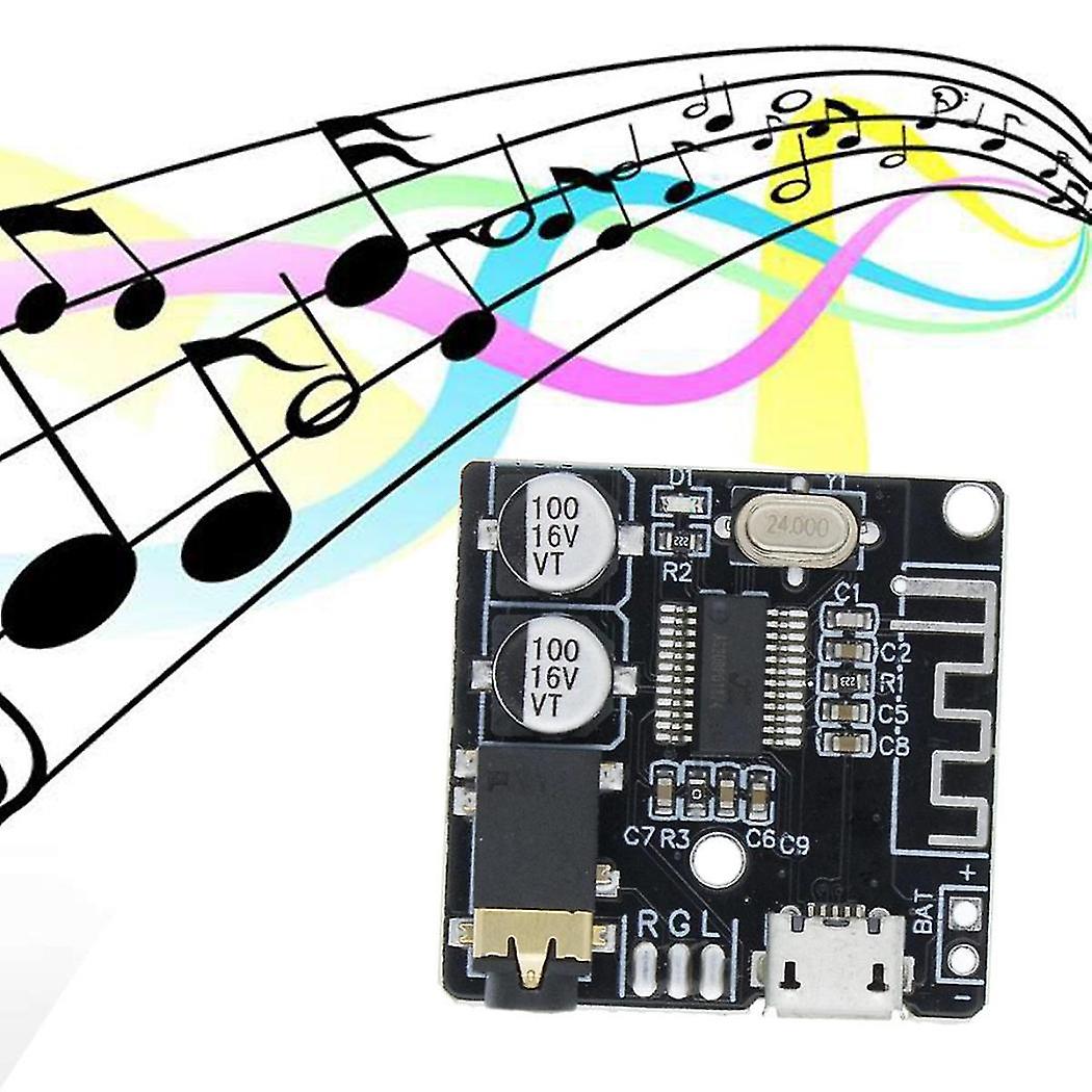 Bt5.0 Audio Receiver+one-to-two Audio Cable Kit Mp3 Bluetooth Decoder Lossless Car Speaker Audio Am