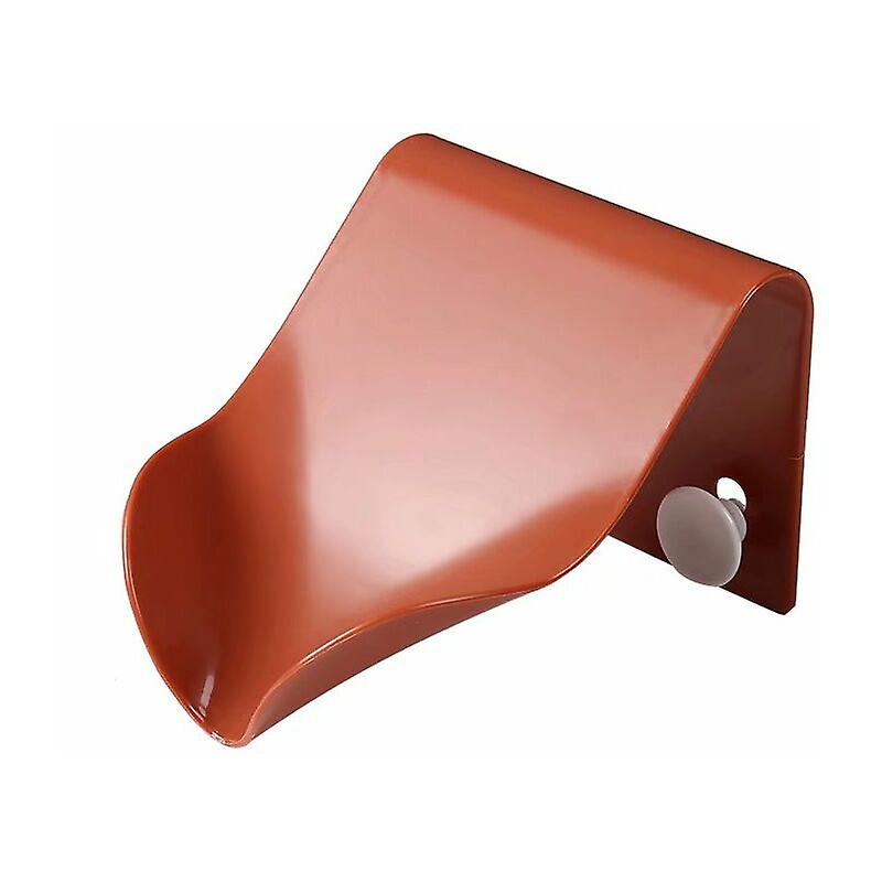 Drainage Soap Box Multifunctional Soap Box Seamless Wall Mounted Drainage Soap Box Red