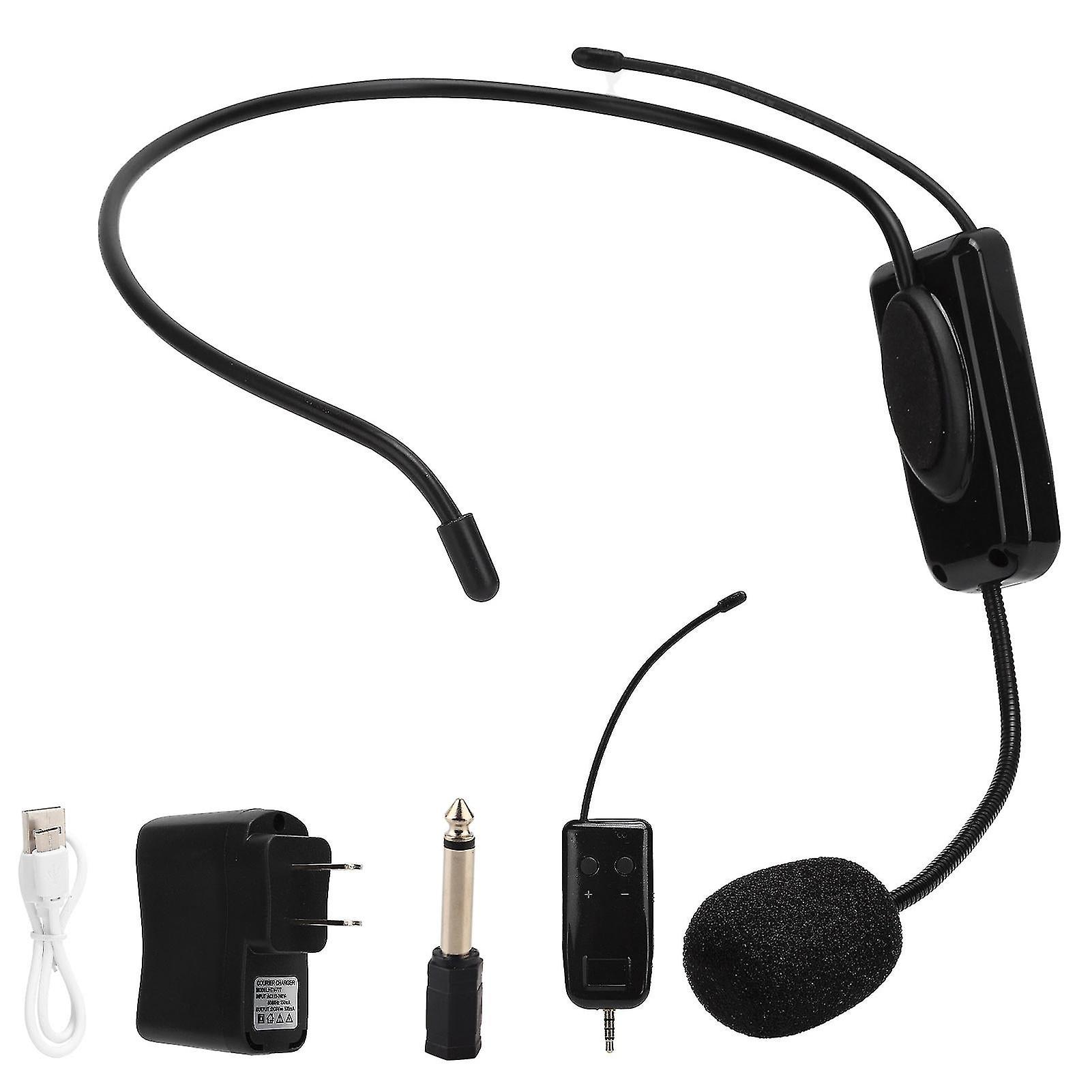 Headwear Microphone Fm Wireless Microphone Mic For Game Live Camera School Us Plug 100240vamplifier