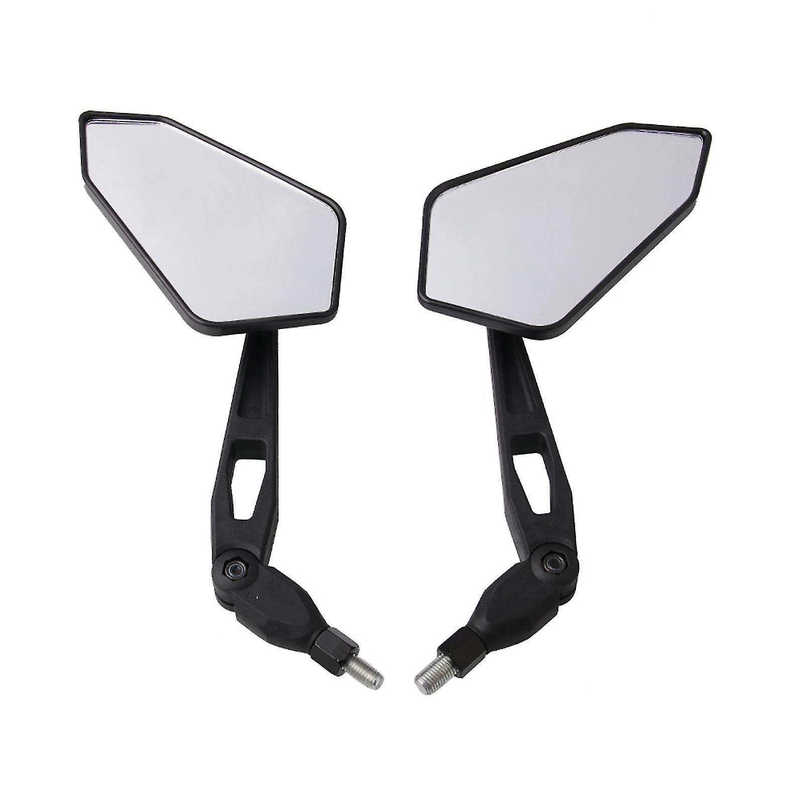 1pair taustapeilit Universaalit erittäin lujat muoviset apusivupeilit moottoripyörälle