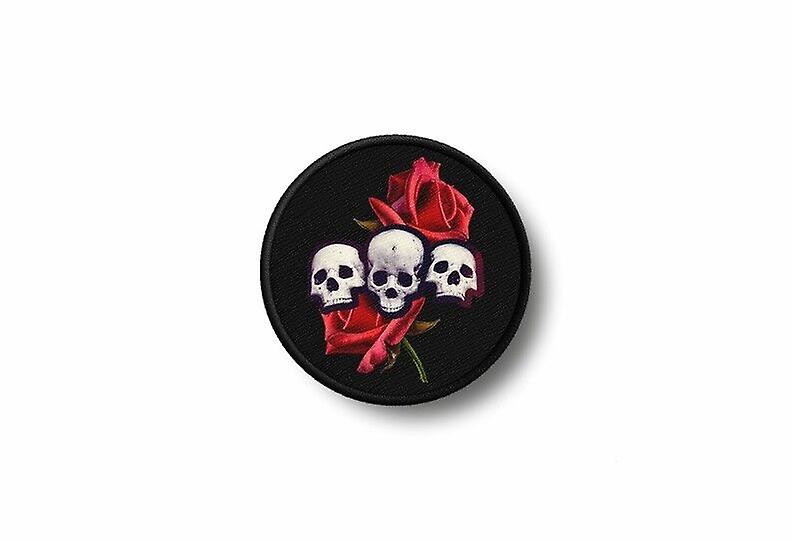 Patch Badge Badge Badge Ecusson Brode Prints Thermocollant Biker Tete De Mort R10