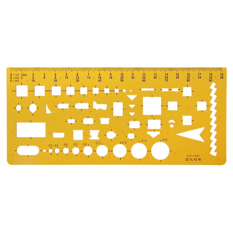 Architecture Building Drawing Template Ruler Stencil Measuring Tool New