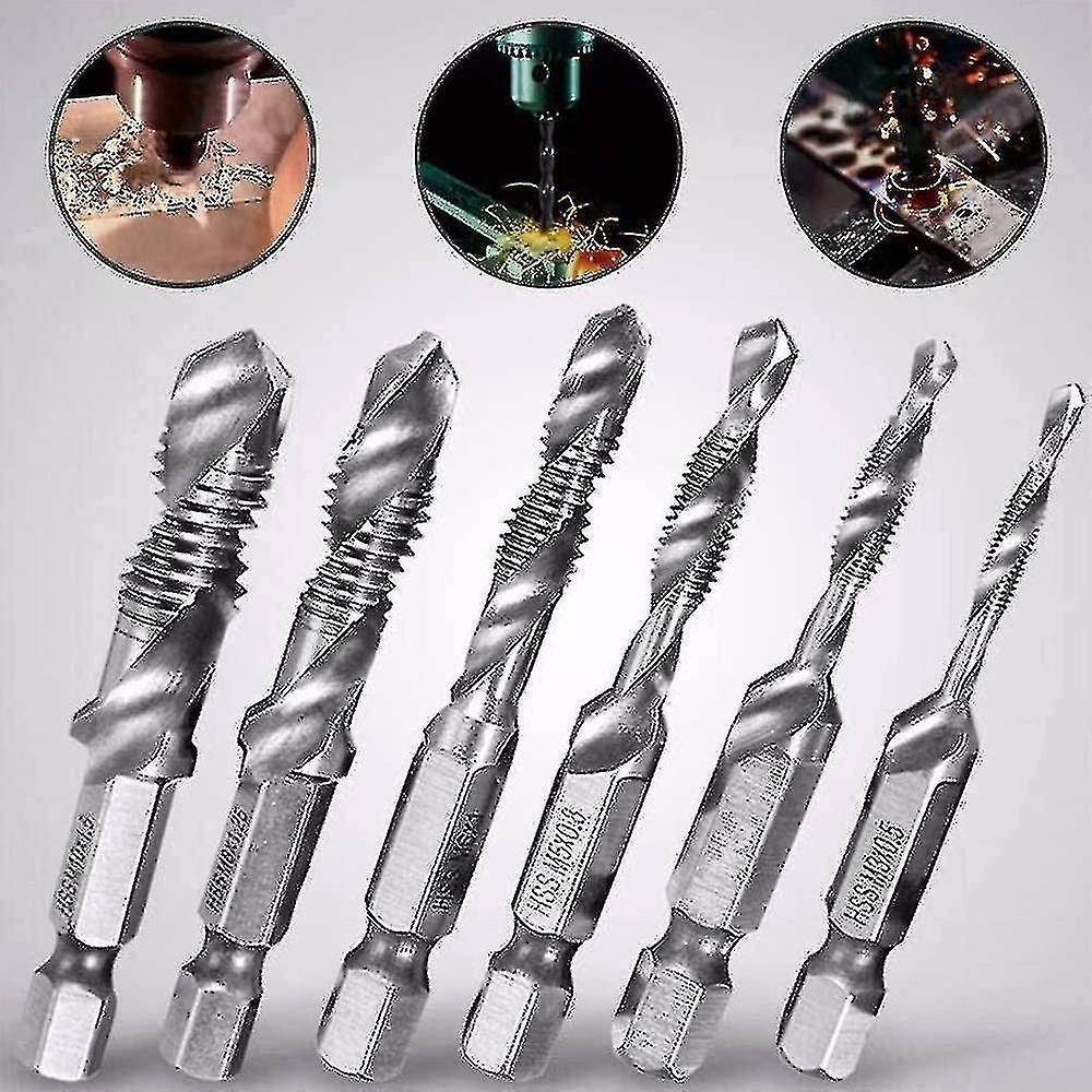Hexagonal Tap Hex Shank Drill Bits Hexagonal Head Screw Tap Tools Machine Taps