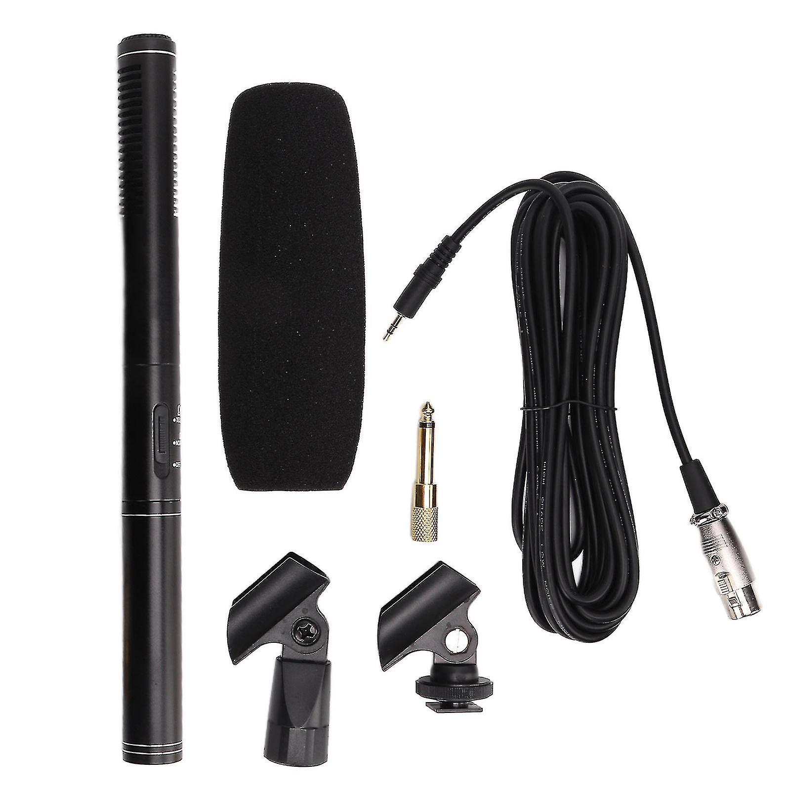 Interview Microphone Camera Condenser Mic High Sensitivity for Meeting Recording