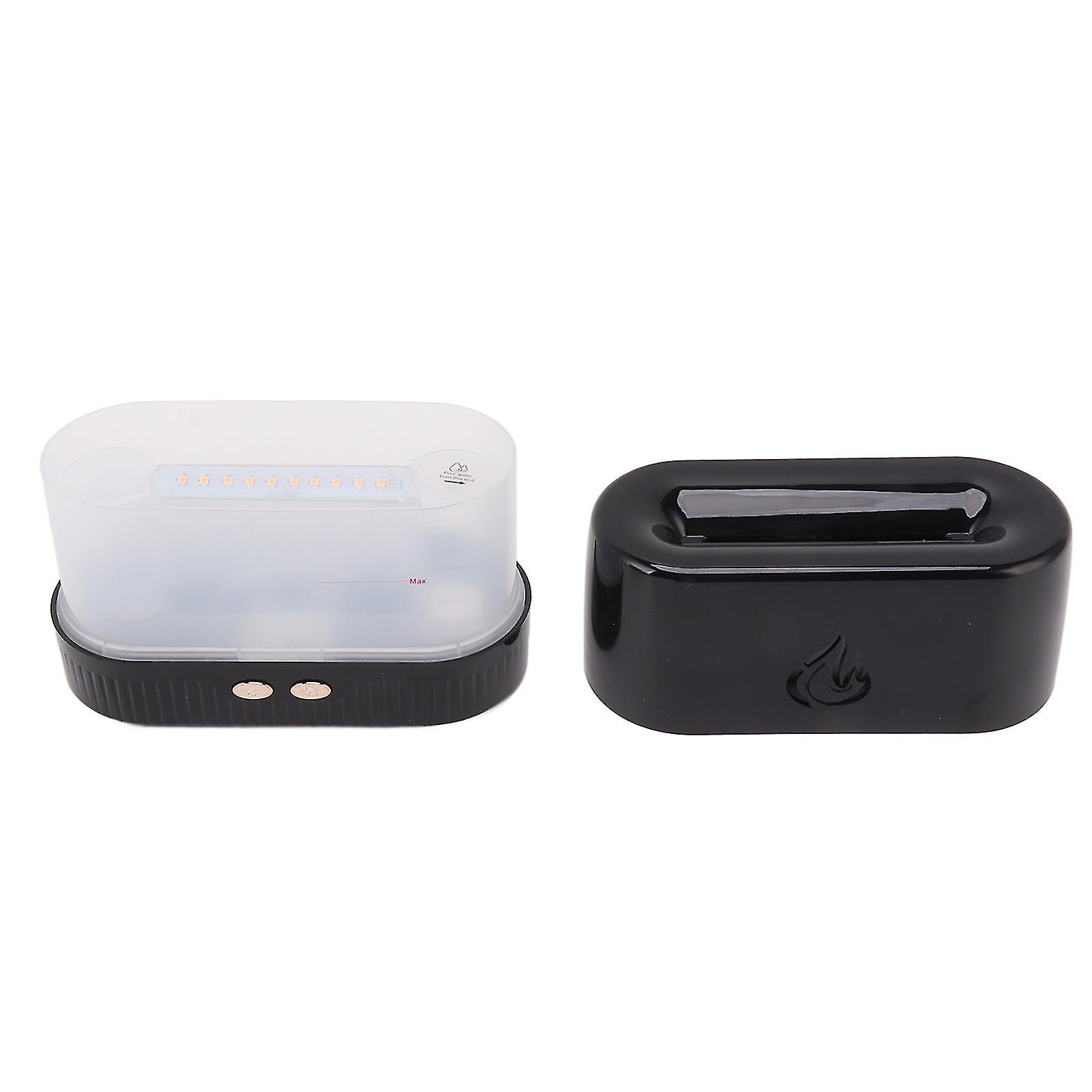 Flame Aroma Humidifier USB Powered Ultrasonic 200ML Power Failure Protection Simulation 3D Flame Oil Aroma Diffuser 5V 