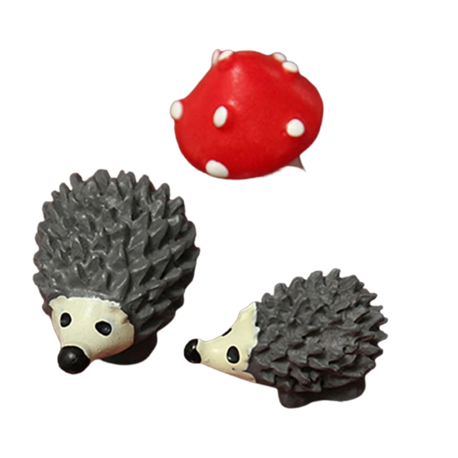 3Pcs/Set Anime Figurine High Simulation Decorative Mini Action Figure DIY Accessories for Garden