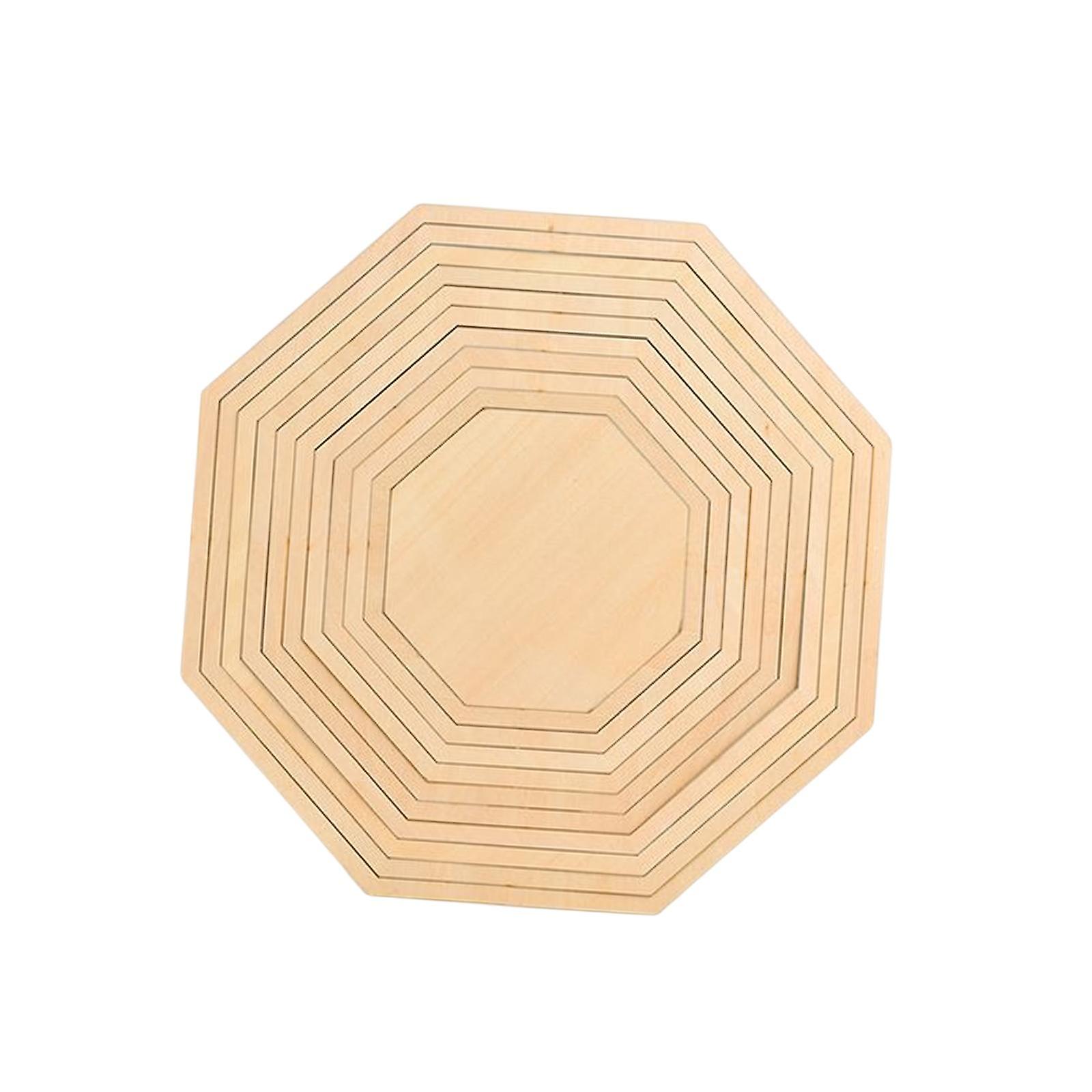 Wooden Geometric Figure Rail Set Clay Handmade Tool Blank Crafts Studio styleA