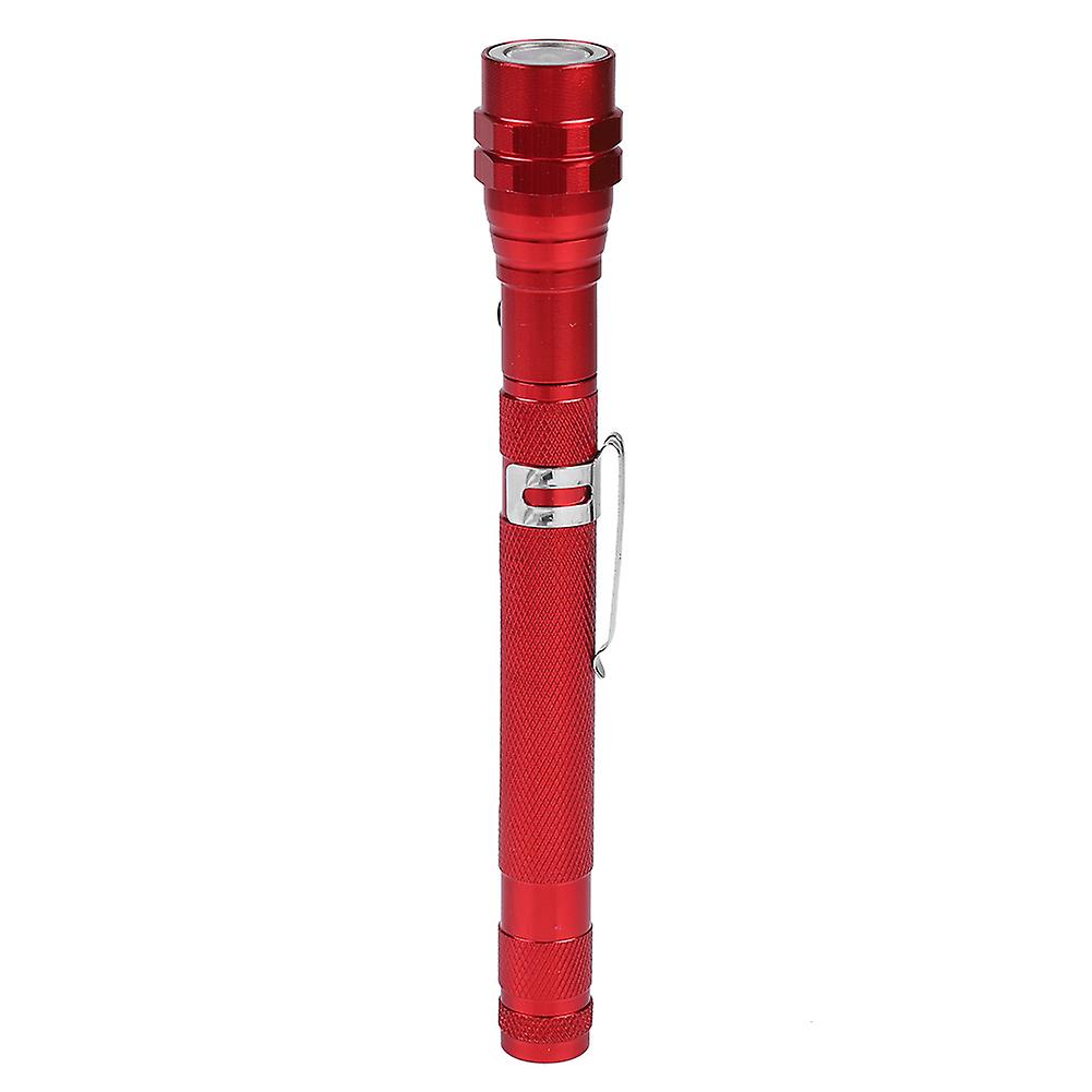 Mini Telescopic Rotating Multi-Function LED Flashlight with Magnetic End (Red)