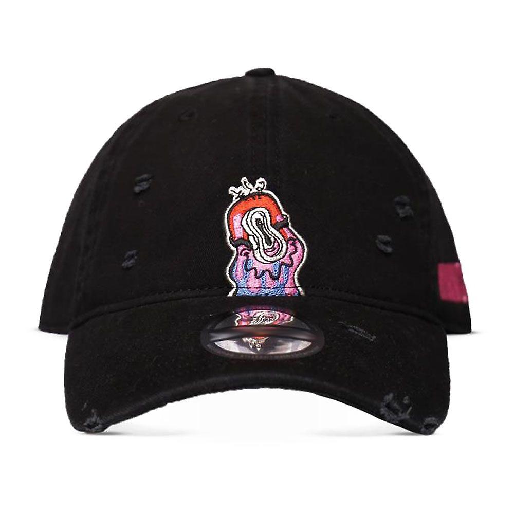Minions groovy distressed curved bill cap, black