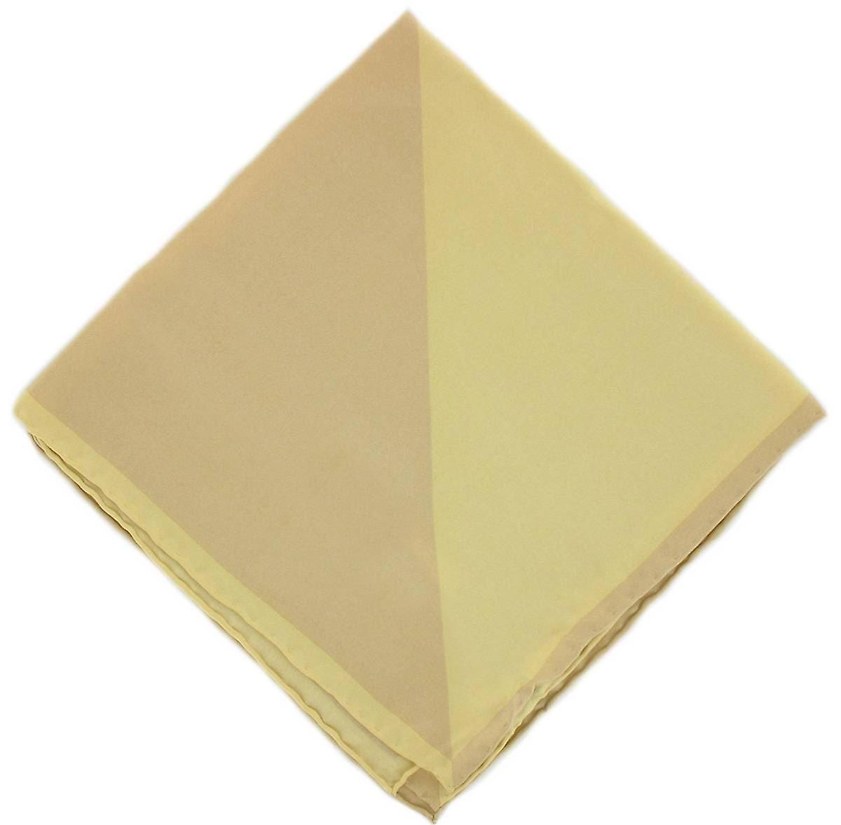 Michelsons of London Two Colour Silk Handkerchief - Gold/Yellow