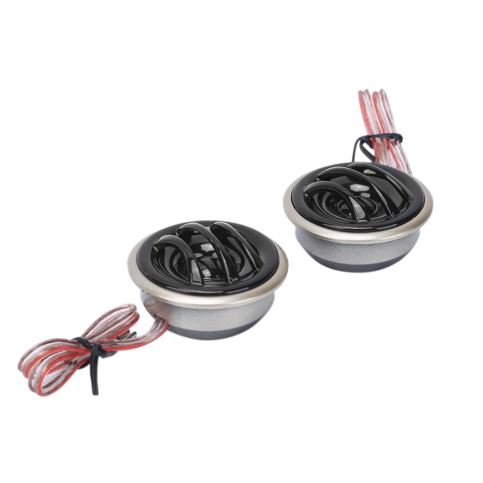 Pair Car Mini Tweeter Speaker 130W Maximum 20W RMS 4Ω 12V Universal for Audio System