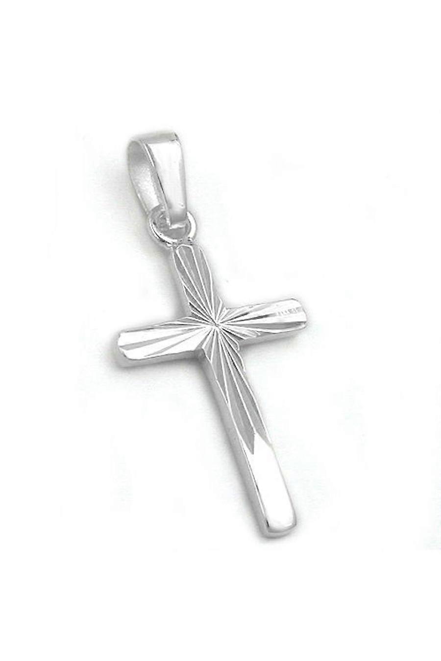 Pendant Cross Diamond Cut Silver 925 - Gl90665