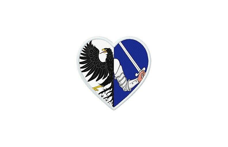 Patch badge ecusson prints thermocollant heart flag connacht ireland