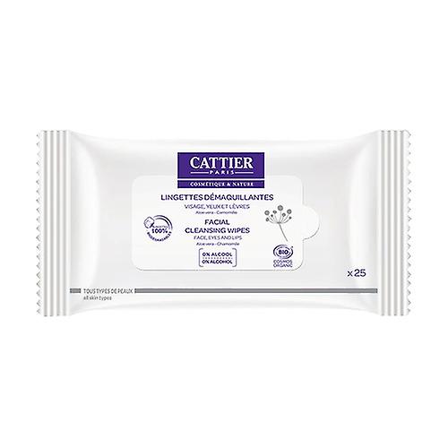 Face cleansing wipes 25 units