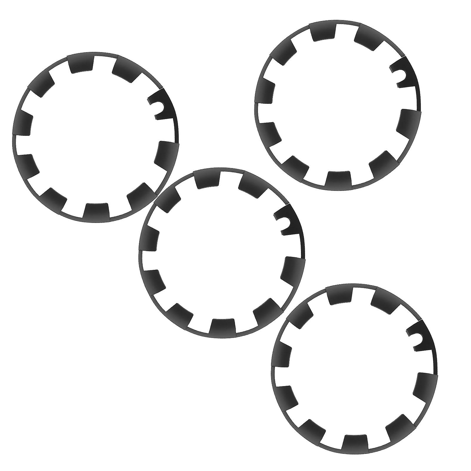 40PCS 20in Matte Black Scratch Proof Hub Cap Decals for Model Y