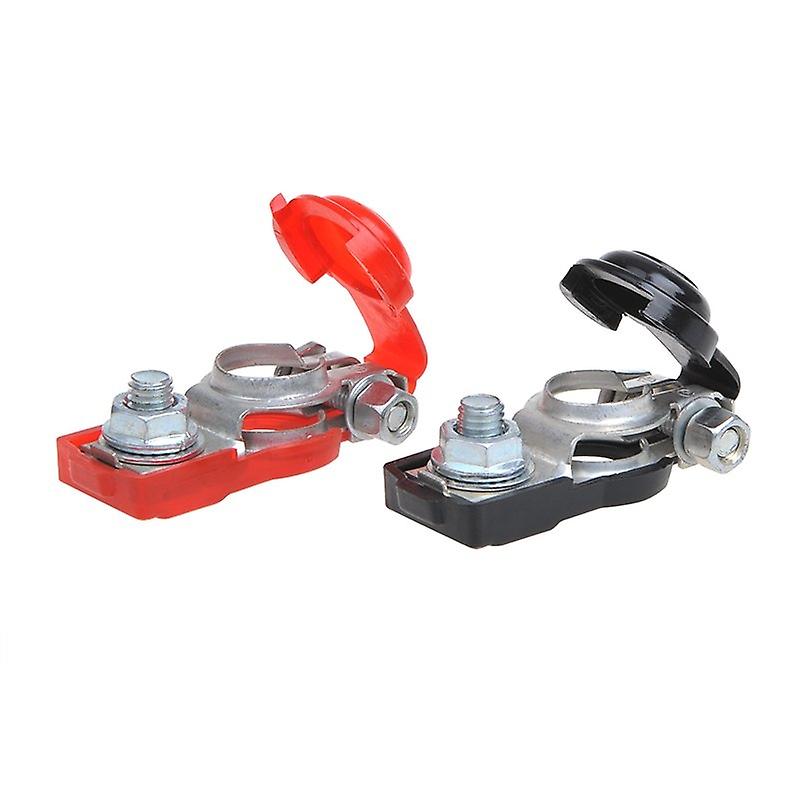 Akkupidike (+) ja (-) muovikannella punainen/musta