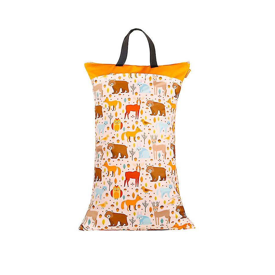 1 pieces Reusable hanging baby diaper waterproof dry and wet bag (Section E)