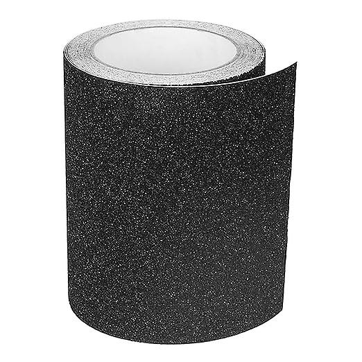 Adhesive Anti-Slip Tape for Stairs, Friction, Abrasive for Safety, Stepladder, Indoor, Outdoor, High Traction, 15CM x 5M, Black