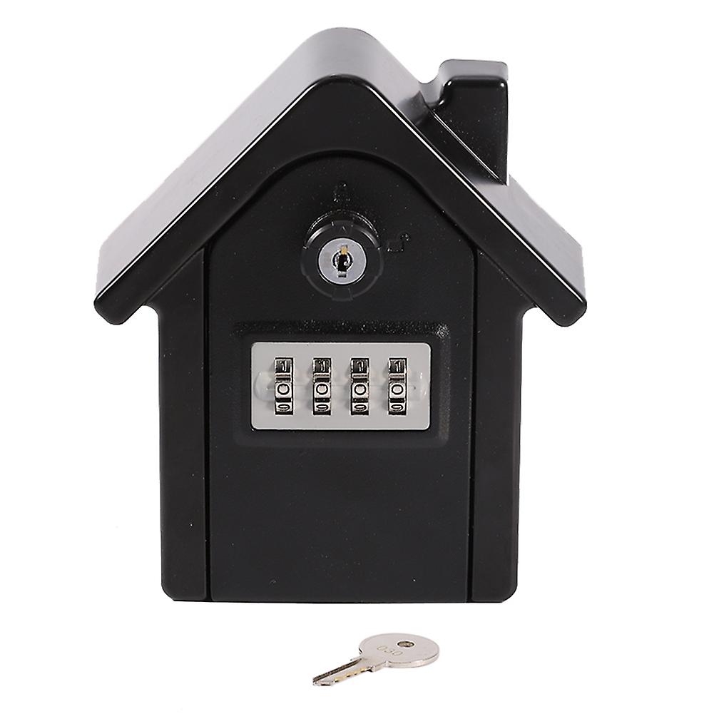 Scatola portachiavi per password a parete per uso domestico Cassetta di sicurezza per chiavi (nera)
