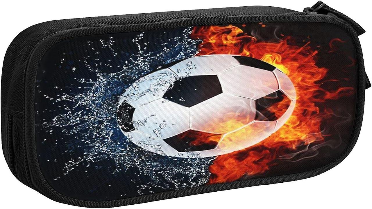 Μολύβι Ποδόσφαιρο μπάλα ποδοσφαίρου Φωτιά νερό, μεγάλη χωρητικότητα Μεγάλη θήκη Κάτοχος στυλό Σχολικά είδη Οργάνωση αποθήκευσης χαρτικών για τα κορίτσια σπουδαστών γραφείων