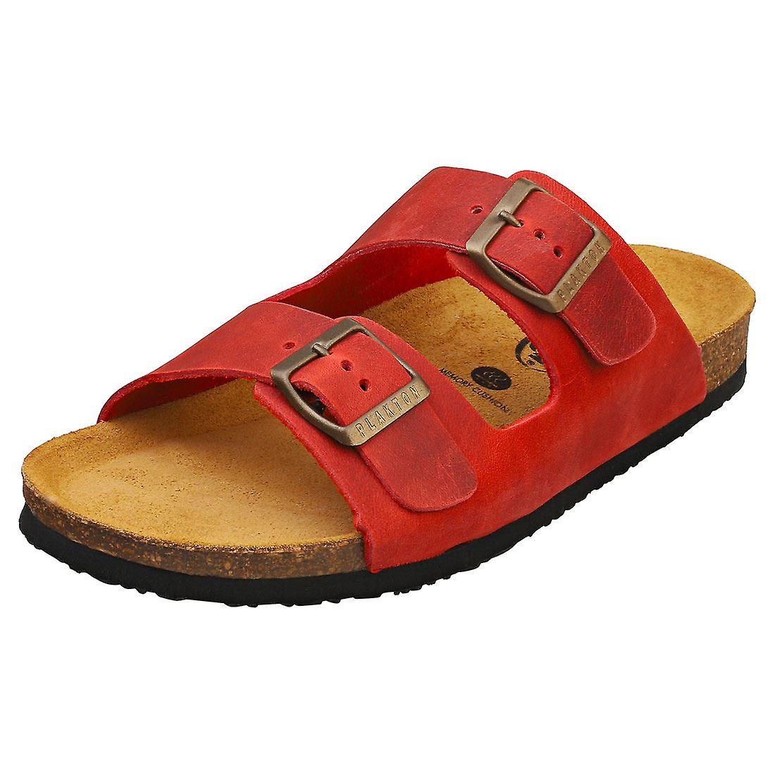 Plakton Beta Womens Walking Sandals in Red