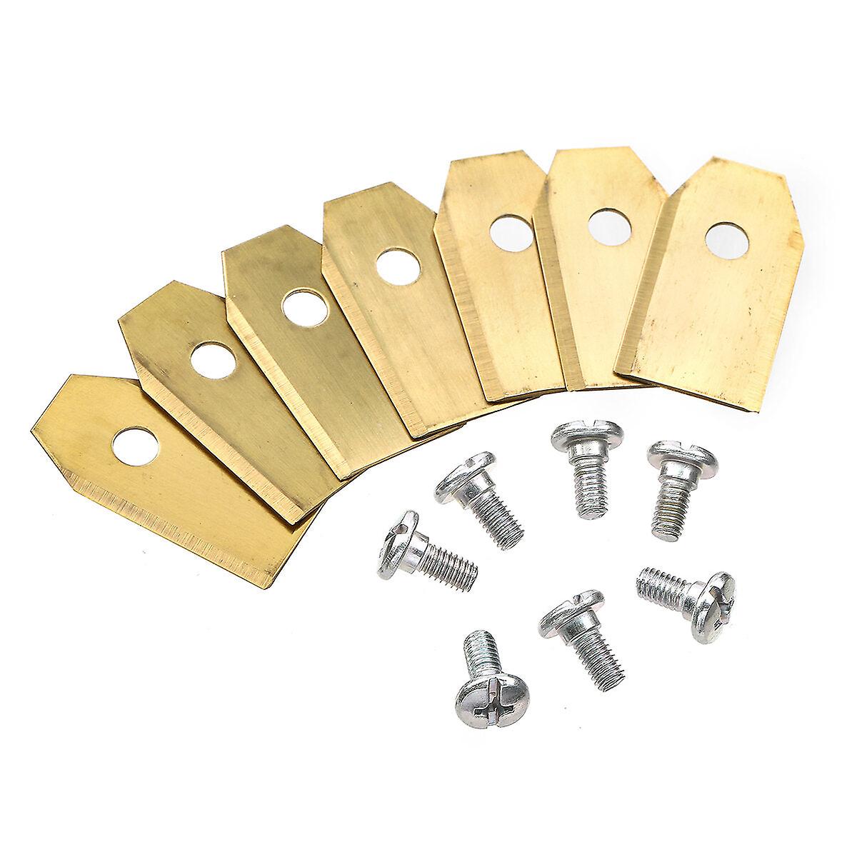 60Pcs Replacement Titanium Blades Screws Set Suitable For All Husqvarna Mower / Gardena Robotic Lawnmower
