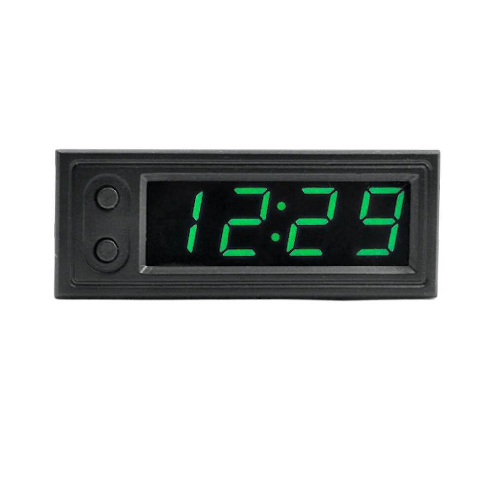 3 In 1 Car Temperature Clock Led Display Temperature Voltage Detector Luminous Electronic Clock Voltmeter Vehicle Interior Parts