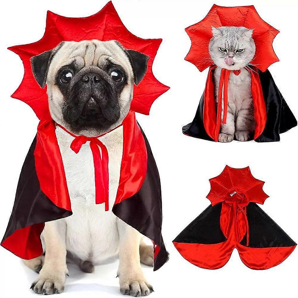 Halloween Devil Dog Cat Costume Spooky Cape