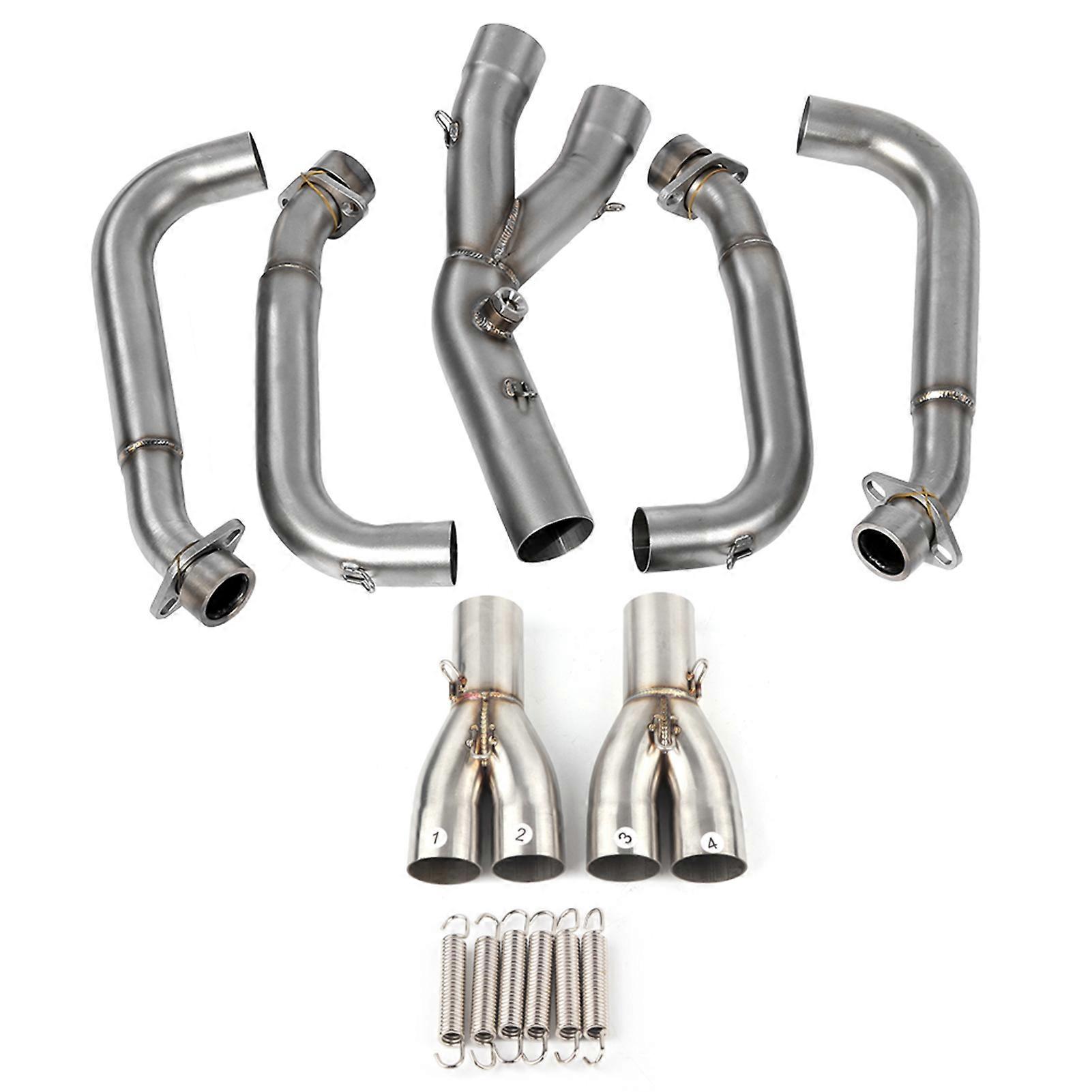 Motorcycle Full Exhaust System Vent Front Pipe Link Connect for Yamaha R6 2006~2017 E2U137