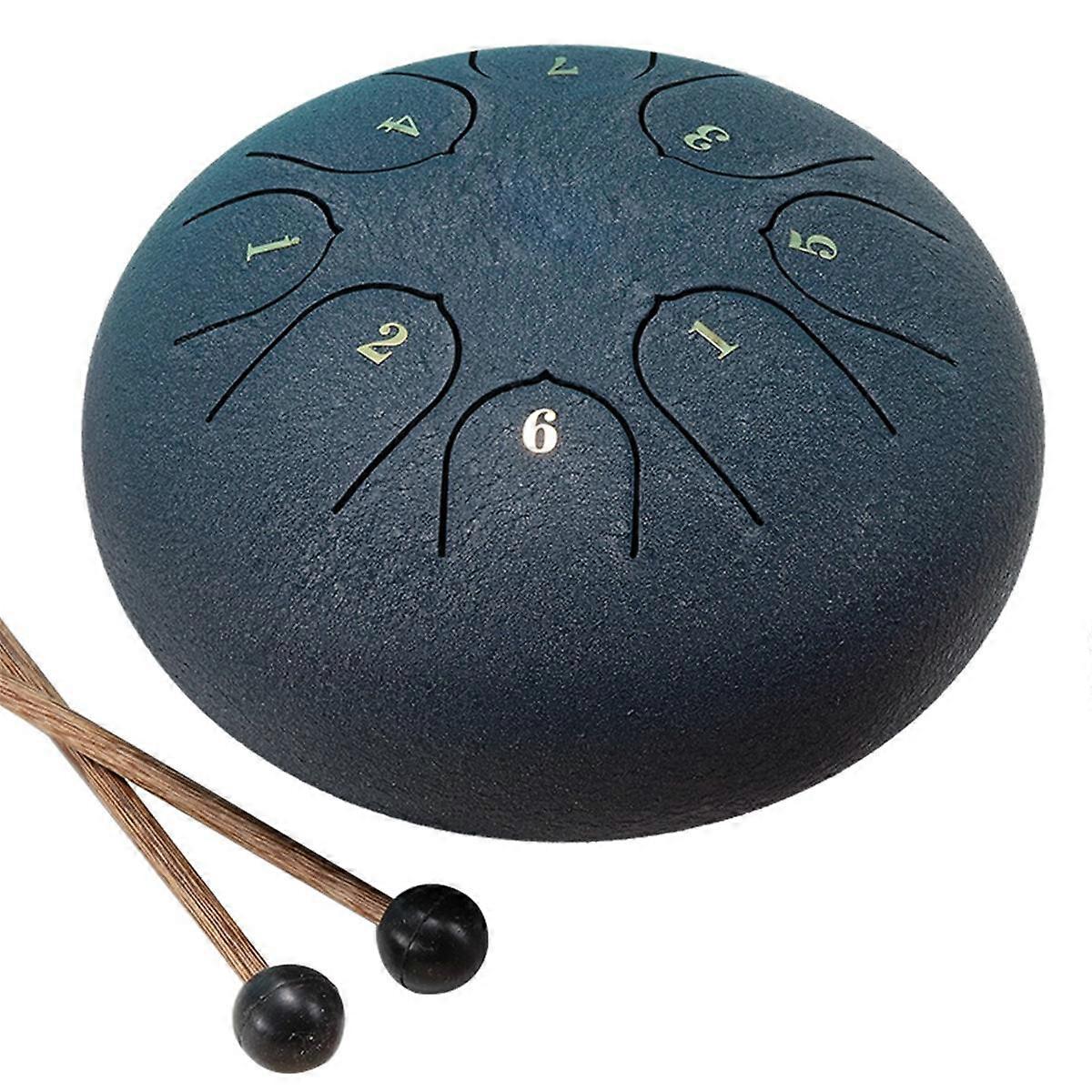 Tambour de pluie 6 pouces 8 tons Tambour chakra extérieur Instrument de jardin Tambour de pluie Tambour éthéré G